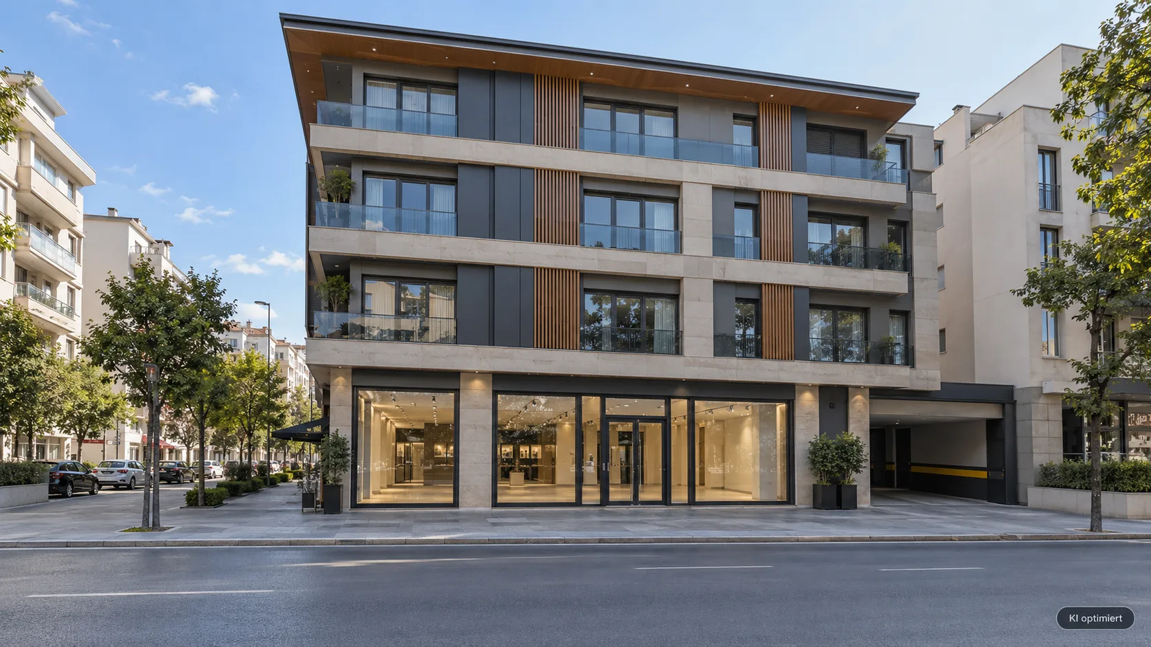 Denizli Çınar Meydanı’nda Geniş Vitrinli Modern Kiralık Dükkan